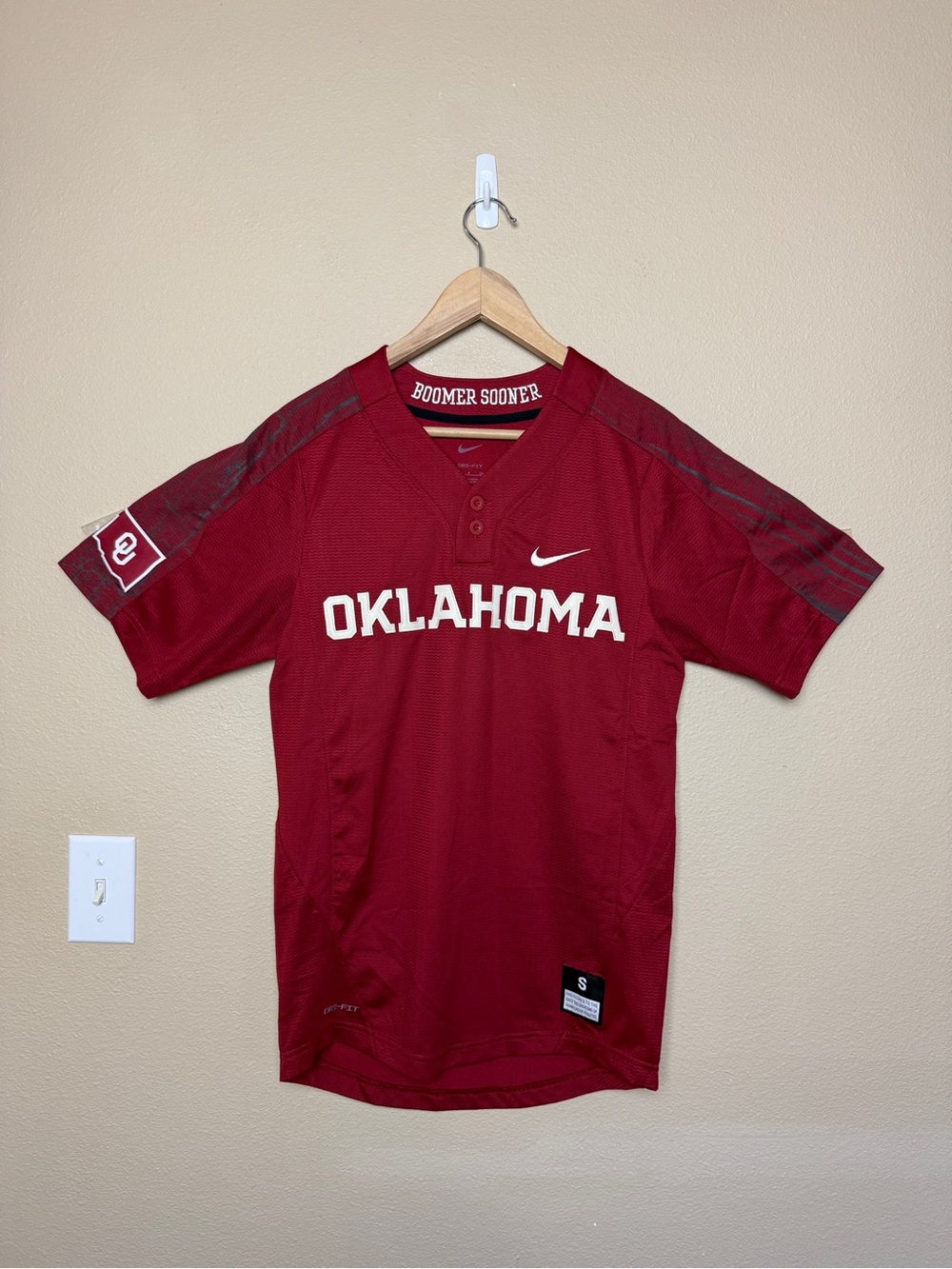 Nike Oklahoma Sooners Réplica Softball Unisex Jersey Size S